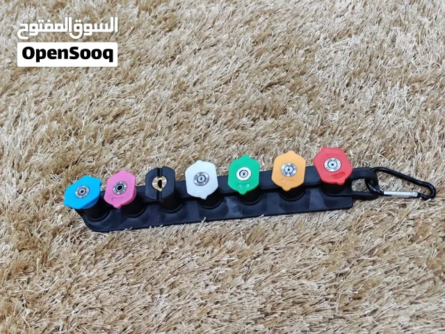 طقم فوهات مضخه غسيل بأشكال متعددة وظغط عالي لتنظيف الحجر والارضيات والسيارة