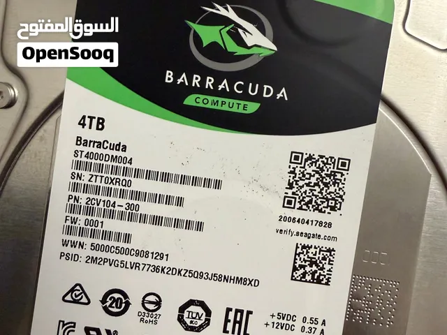 2 NEW Seagate BarraCuda 4TB 3.5 Internal Desktop Hard Drive (ST4000DM004) - Unused