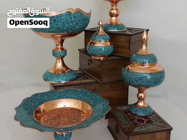تحفه فنیه ملکیه -طقم الضیافه المتکامل من النحاس الایرانی الفاخر