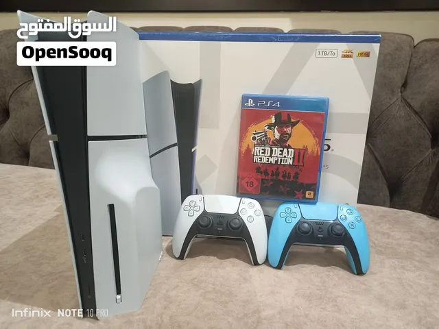 ps5 slime سواقة اونلاين عليها اشتراك بلس لسنة نوعه اضافي بلش من شهر 10/21 مع قبضة زيادة وقرص ريديد