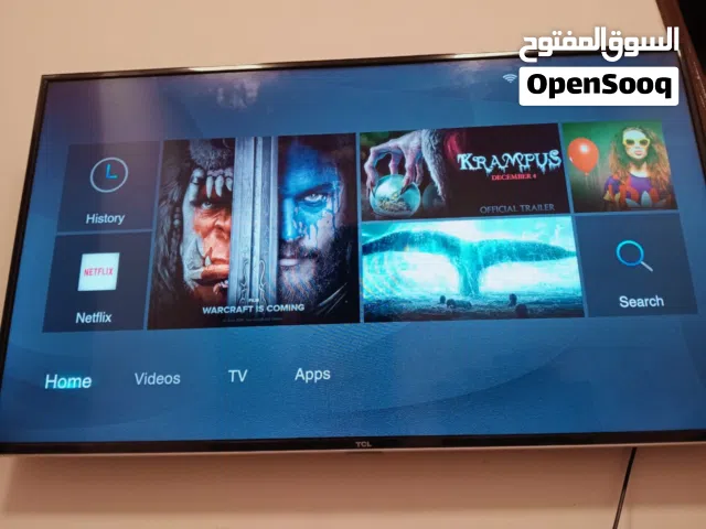 شاشة TCL جديده استعمال سنه 55بوصه