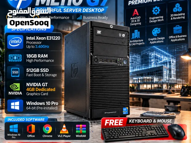 HP ProLiant Xeon Workstation 18GB RAM 512GB SSD NVIDIA 4GB Dedicated Card /Call WhatsApp