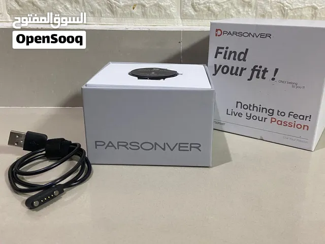 ساعة ذكية PARSONVER مستعملة بحالة جيدة جداً مع العلبة والشاحن الأصلي