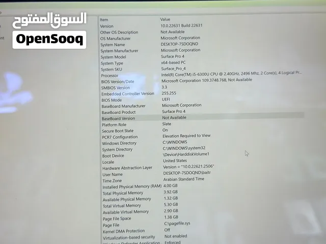 Microsoft surface pro 4