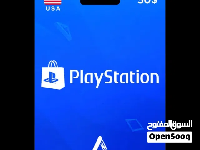 كرت بليستيشن امريكي بقيمة 50$