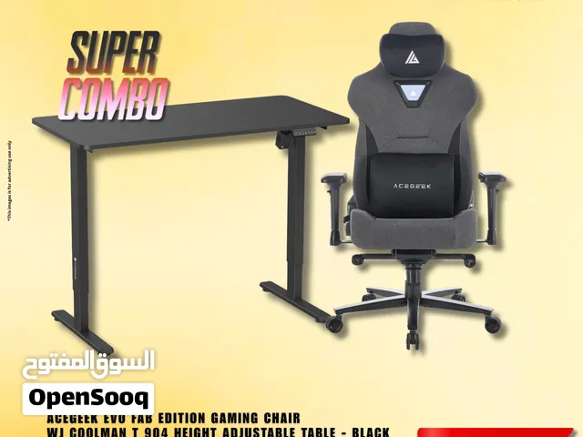 Acegeek EVO Fab Edition Gaming Chair & WJ Coolman T 904 Height Adjustable Desk Super Combo