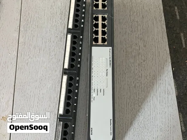 Switch 24port  Patch panel 24port