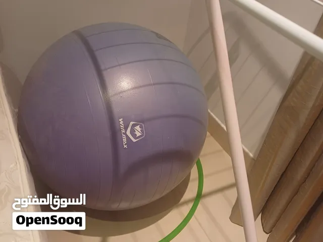يوجا  ball and hula hoop in good condition