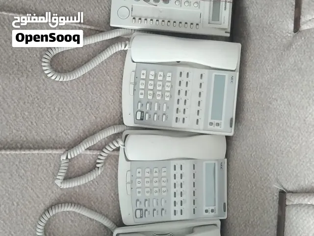 هاتف ارضي باناسونيك عدد1 وهاتف ارضي nec عدد 3