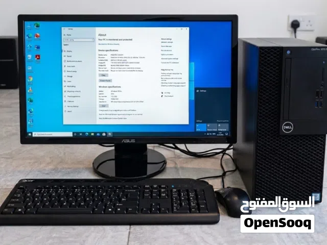 كمبيوتر كامل شبه جديد core i3 الجيل التاسع رام 8GB DDR4 هاردسك 1TB شاشة 24 انج جديدة