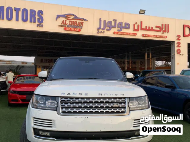 لاند روفر رانج روفر موديل 2016 ابيض سقف اسود فول مواصفات بدون حادث وصبغ صفر جاج