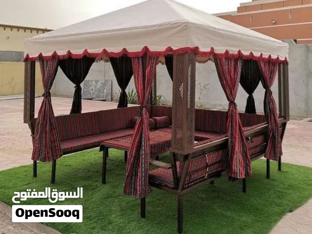 بيع وتفصيل الاستراحات والخيام والجلسات العربيه  والشعبيه والجلسات البدويه أرضيه وغيرها