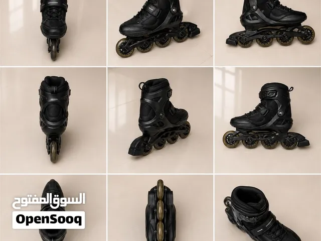 طقم التزلج الاحترافي – Black Pro Inline Skate