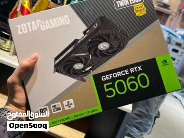 كارت rtx 5060 8 gb ما زال ف الضمان السعر 1250
