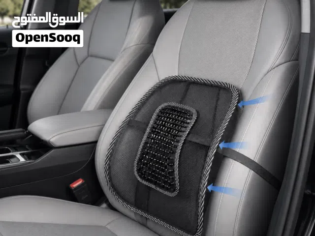 راحة أكثر بكل جلسة  وسادة دعم أسفل الظهر بتصميم شبكي مفتوح التهوية    مزودة بخرز بارز في الضهر