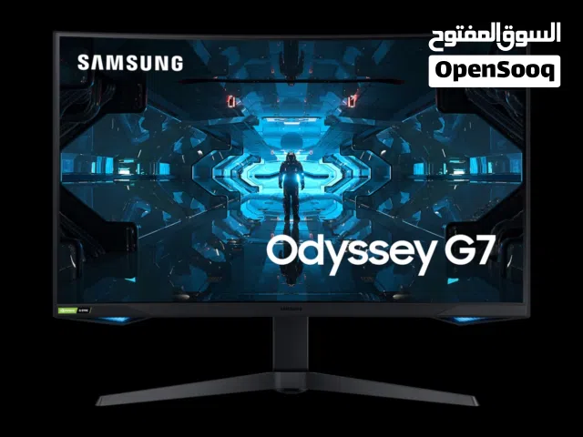 للبيع شاشة SAMSUNG G7 جودة 2K و 240hz الحجم 32 يوجد ملاحظة في الوصف