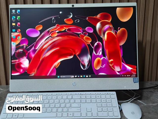 كمبيوتر HP All-in-One معالج Core i5 جيل تاسع شاشة لمس تاتش كرت انفيديا GeForce وSSD جديد