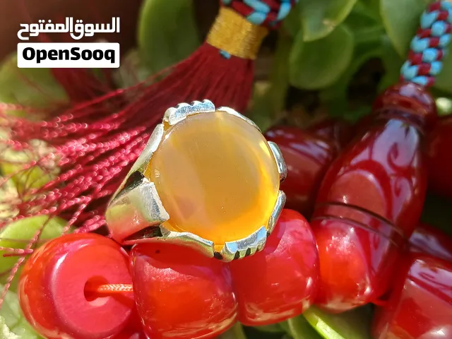 خاتم فضة صياغة يدويه.