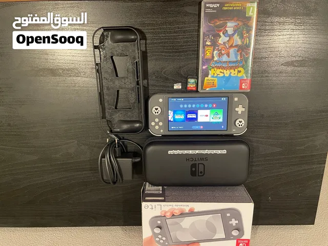 Nintendo Switch Lite gray + Accessories + Crash Bandicoot - 60 OMR