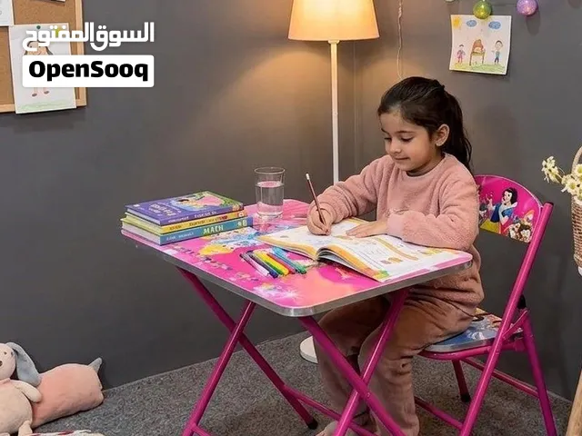 رحلة دراسية وكرسي وياها قابل للطي قياساتها 60*70*40 بأكثر من لون و هيكل معدني