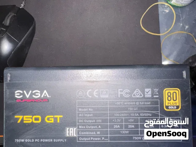 EVGA 750 GT supernova PSU Gold 80+ full modeler