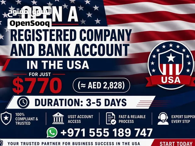 OPEN A USA COMPANY & BANK ACCOUNT