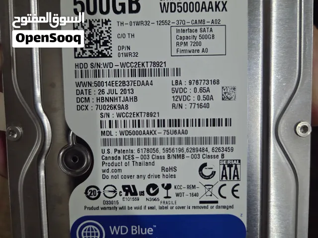 hdd 500gb وكالة