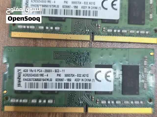 رامات لابتوب - DDR4 - 4 كيكا