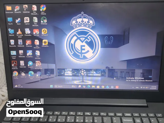 لابتوب لينوفو مستعمل مواصفات عاليه جيل ثامن صوت عالي ومع شنطه وشاحن أصلي   وبسعر مناسب