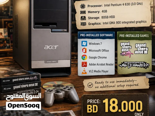 Acer Veriton 7700GX Pentium 4GB RAM 80GB hard Disk