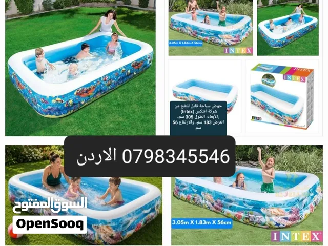 رياضة مائية أحواض السباحة حوض سباحة قابل للنفخ من شركة إنتكس (Intex) بتصميم الشعاب المرجانية وأبعاد