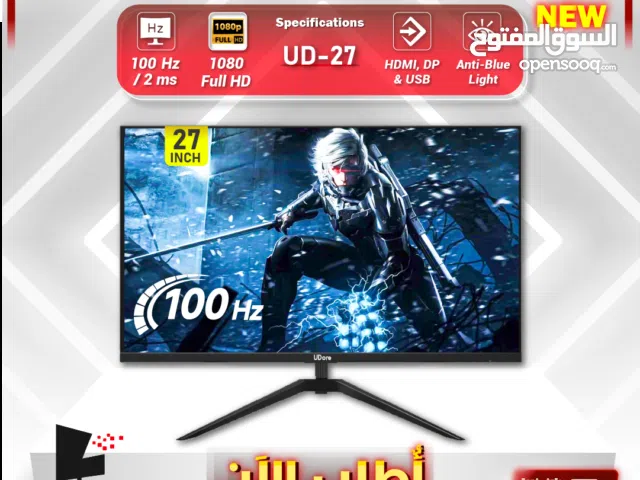 شاشة جيمنغ يودور 27 انش / بوصة - UDORE UD-27 100Hz Monitor ips  / HDMI, VGA & DC / FHD