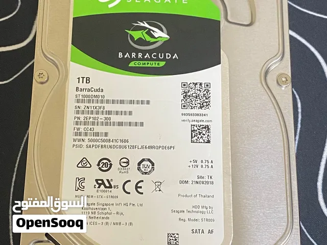 Seagate BarraCuda 1TB Desktop Hard Drive 3.5 HDD (Like New - Excellent Condition)
