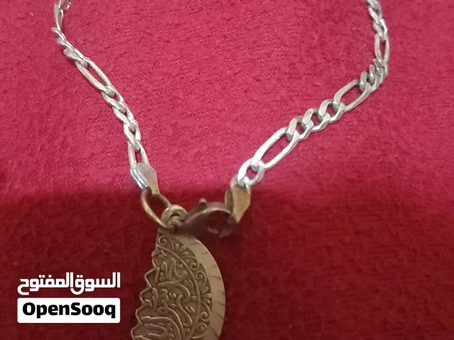 انسيال فضة ايطالي أصلي عيار 925 بدلاية مكتوب عليها محمد رسول الله جديدة لم تستخدم نهائي جاتلي هدية و