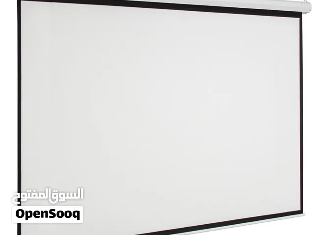 شاشة بروجكتر يدوية 2×2 متر Manual Projector Screen تثبيت جداري