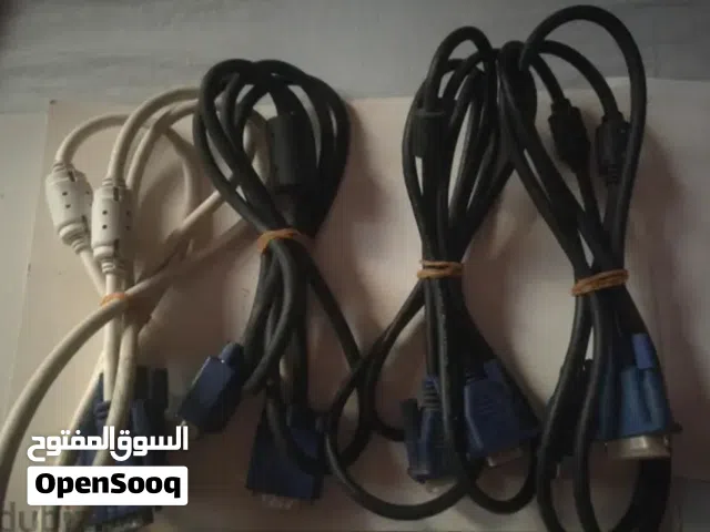 8 كابلات كمبيوتر اوريجنال ، 4 باور / 4 شاشة
