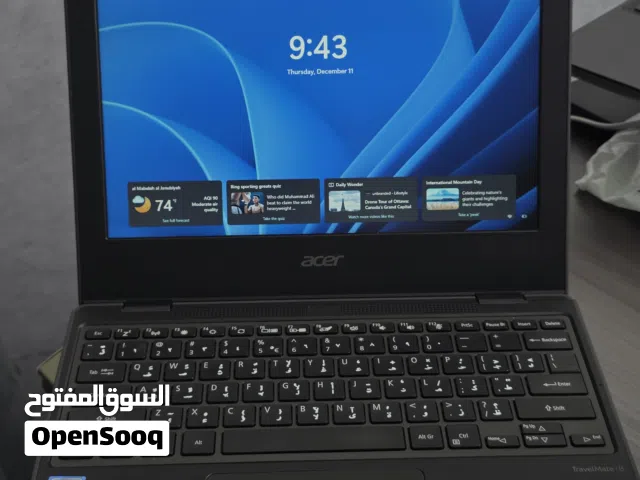 الحق العرض القوي على لابتوب acer نظام وندوز 11 ممتاز للاستخدامات العاديه و المدارس   SSD