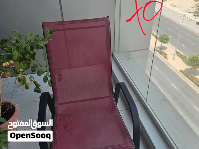 outdoor red chair excellent condition