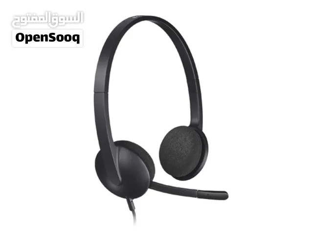 سماعة رأس Logitech H340، Headset USB، سماعة كمبيوتر للمكالمات والعمل