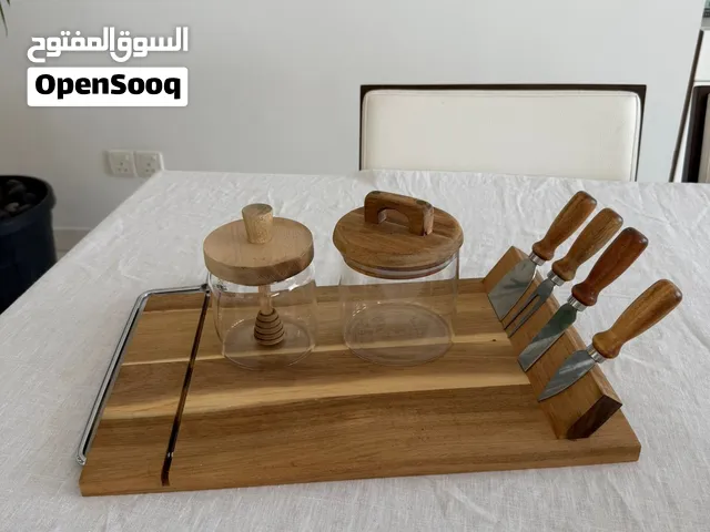 ZARA HOME Cheese board with magnet, honey jar and wood jar (3-pieces)