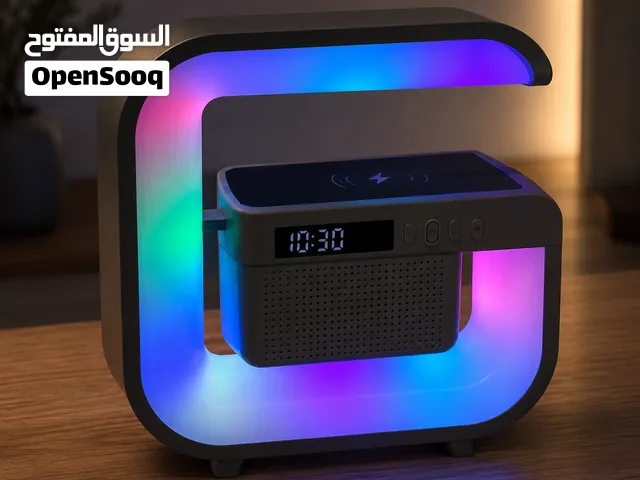 مكبر الصوت G3mini اللاسلكي مع الشحن مع إضاءة RGB  يعمل أيضا كمنبه ذكي