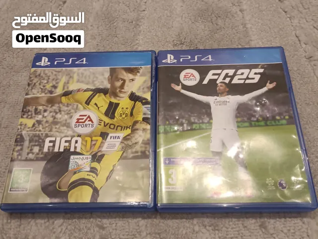 للبيع fc25+,fifa17 بسعر 12 دينار