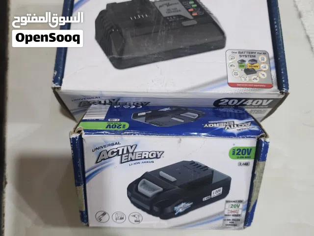 بطاريه مع شاحن لدريل الشحن ماركة Ferrex  20V  جديد اصلي الماني
