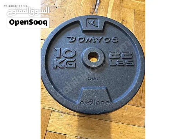 لقطة  بنص السعر: 4 طارات حديد ديكاتلون 40 كجم (28mm) الأصلي - زيرو