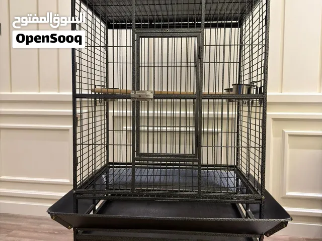Large Metal Bird Cage with removable cup holders and wheels with big opening brand new condition