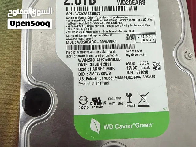 هارد داخلي hdd للدسكتوب والكامرات حجم 2 تيرا