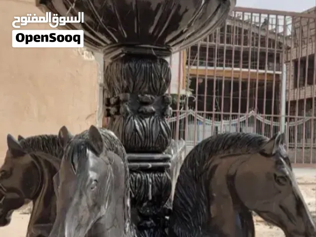 تحف وديكورات حجرية: نافورة، مغاسل، تماثيل حصان وأسد، أكواب – سعر الجملة والقطاعي