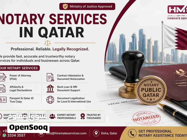 Trusted Notary Services in Qatar for Legal Documents