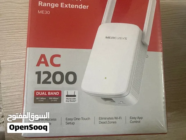 مقوي شبكة Mercusys ME30 AC1200 جديد بالكرتونة، غير مفتوح، يدعم 2.4GHz و5GHz. السعر 25