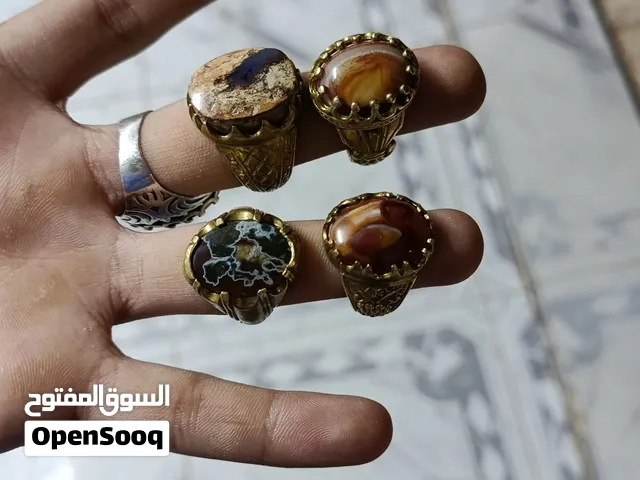 خواتم نحاس اجحار عقيق فخمه